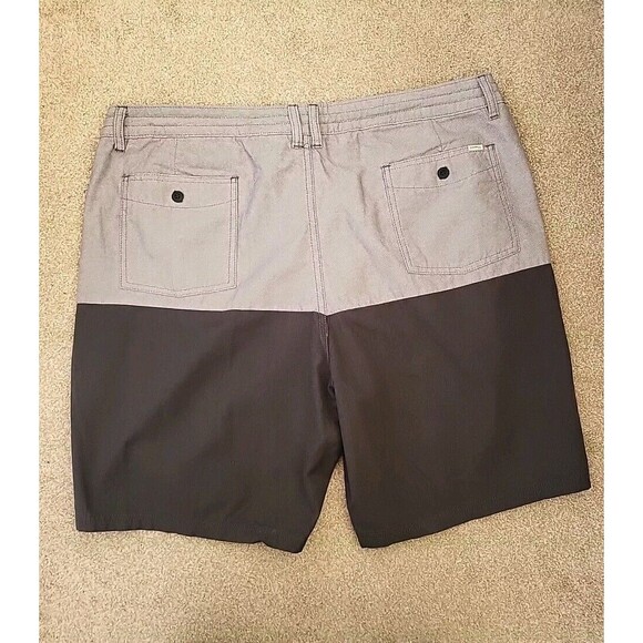 O'Neill Slit Time Shorts Mens 40 Gray Colorblock 100% Cotton Casual Summer USA - Picture 3 of 10